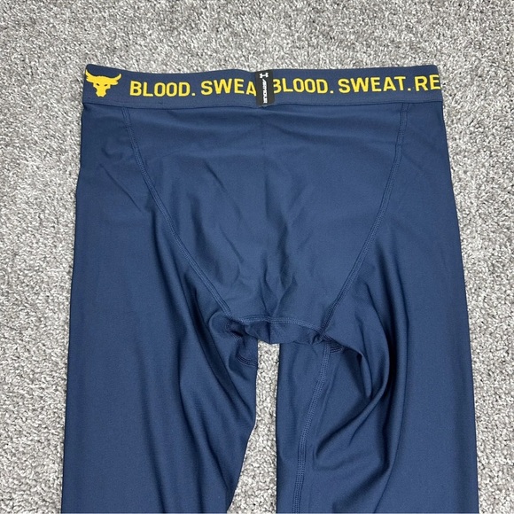 ✔️UNDER ARMOUR PROJECT ROCK HEATGEAR MENS LEGGINGS WORKOUT TIGHTS - Picture 5 of 10